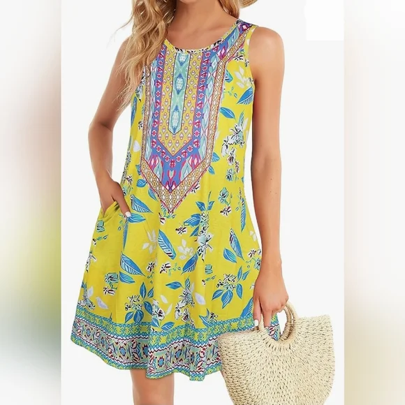 unbranded | Dresses | Summer Dresses For Women Beach Boho Sleeveless Vintage Floral Flowy Pocket | Poshmark unbranded | Dresses | Summer Dresses For Women Beach Boho Sleeveless Vintage Floral Flowy Pocket | Poshmark